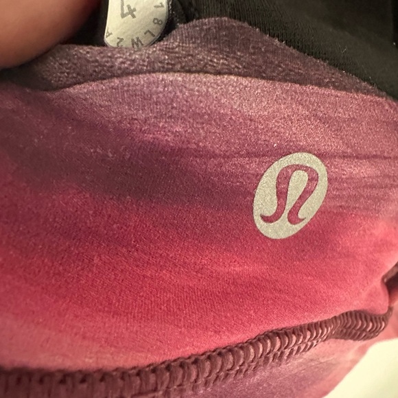 Lululemon Vibrant Pink and Black Sports Bra with Supportive Racerback Size 4 - Picture 8 of 8